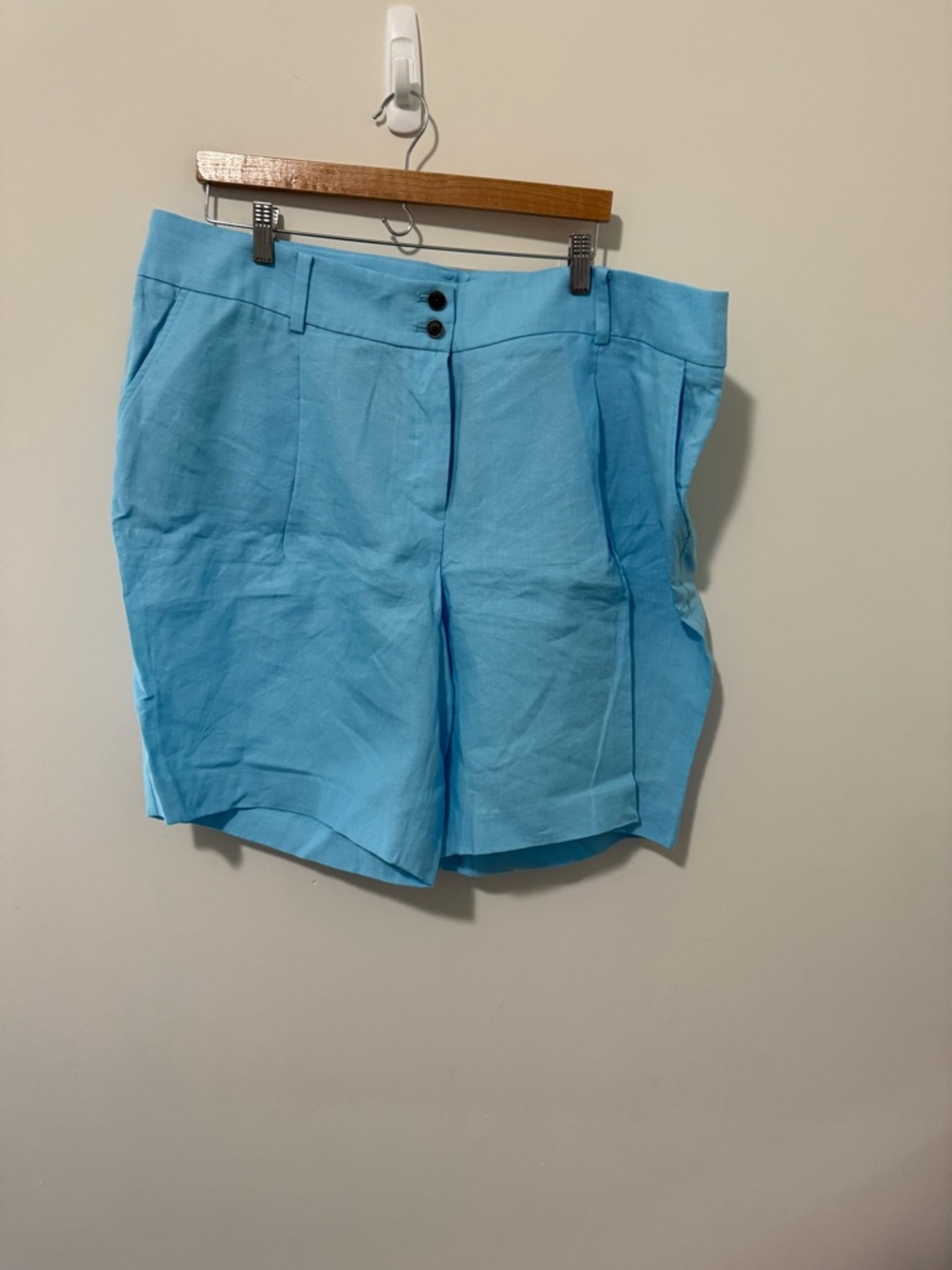 Talbots Light Blue Tailored Bermuda Shorts